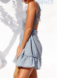 Womens Dresses Summer Lace  Strap Dress Elegant Bohemian Beach Sundress