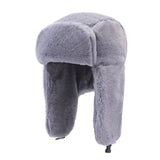 Winter plush Lei Feng hat for men and women, Korean version, warm imitation rabbit fur cold hat, outdoor cycling, cold proof, Northeast thick cotton hat