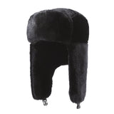 Winter plush Lei Feng hat for men and women, Korean version, warm imitation rabbit fur cold hat, outdoor cycling, cold proof, Northeast thick cotton hat