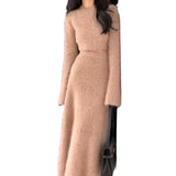 Sets of Women 2 Pieces Autumer Winter Sweater Elegant Pullover Women's Suit with A Skirt Set Slim Soft Warm Korean New Two Piece