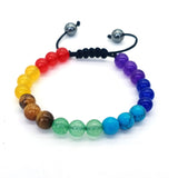 8mm Tiger Eye Stone Beads Bracelet Adjustable Braided Rope Bangles Natural Lava Rock Men Women Yoga Healing Balance Bracelets