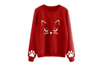Cat Print Sweatshirts