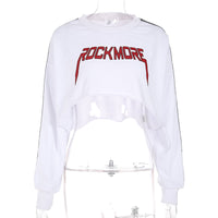 Women's Oversize Crop Hoodies Sweatshirt