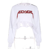 Women's Oversize Crop Hoodies Sweatshirt