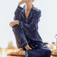 2 Piece Womens Silk Satin Pajamas