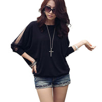 Mesh Patchwork Loose Tees Top