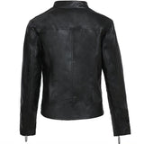 Women  Winter Black Faux Leather Jackets
