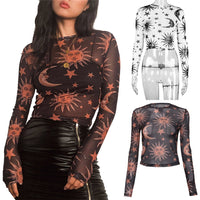 Women's Transparent Mesh T-Shirt