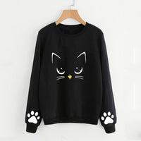 Cat Print Sweatshirts