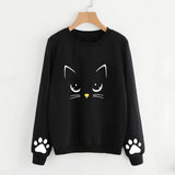 Cat Print Sweatshirts