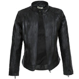 Women  Winter Black Faux Leather Jackets