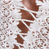 women lace Tops slash neck backless shirt off the shoulder t-shirt solid long flare sleeve Ruffle Crop Tops chiffon blusas