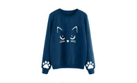 Cat Print Sweatshirts