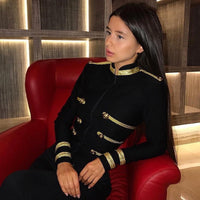 Women's Elegant Long Sleeve Bandage Jacket