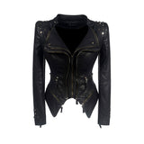 Womens Faux Leather All Season Jacket