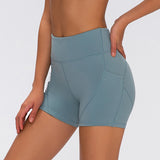 Anti-sweat Plain Sport Athletic Shorts for Women