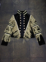 Ladies  Long Sleeve Tassel Button  Coat
