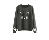 Cat Print Sweatshirts