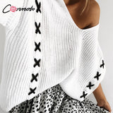 Criss-cross Chic Casual Jumper