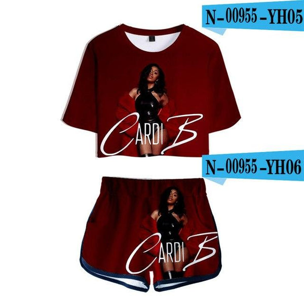 Cardi B Spring Hot Short Sleeve T-shirt