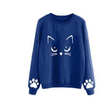 Cat Print Sweatshirts