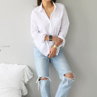 Spring One Pocket Casual Shirt