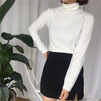 Retro Chic Long Sleeve Turtleneck