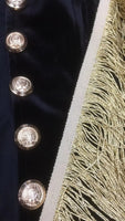 Ladies  Long Sleeve Tassel Button  Coat