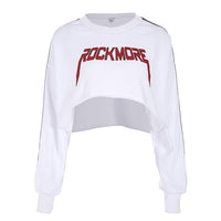 Women's Oversize Crop Hoodies Sweatshirt