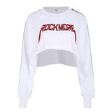 Women's Oversize Crop Hoodies Sweatshirt
