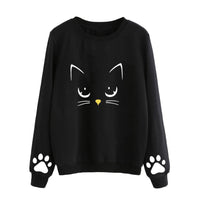 Cat Print Sweatshirts
