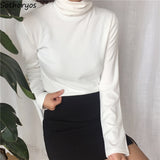 Retro Chic Long Sleeve Turtleneck