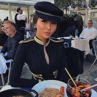 Women's Elegant Long Sleeve Bandage Jacket