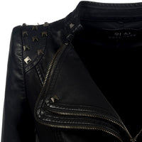 Womens Faux Leather All Season Jacket