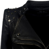 Womens Faux Leather All Season Jacket