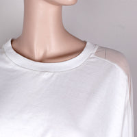 Mesh Patchwork Loose Tees Top