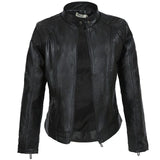 Women  Winter Black Faux Leather Jackets