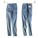 autumn jeans women Black jeans Vintage High Waist Denim women spring Denim pants high elastic Skinny Pencil Stretch Jeans Femme