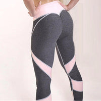 Women Solid Patchwork Gym Leggings