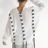 Criss-cross Chic Casual Jumper