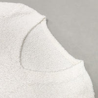 Casual Two Piece Sets Flare Sleeve Sweatshirts 2 Piece Shorts Set Sexy Fluffy Suits Lounge Set
