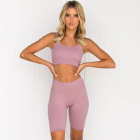 2PCS/Set Seamless Fitness Women Yoga Suit