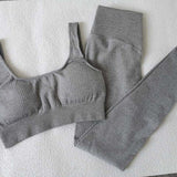 2PCS/Set Seamless Fitness Women Yoga Suit