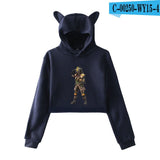Apex Legends Print Hoodies Sweatshirts Women Cat ears with hood hoodies